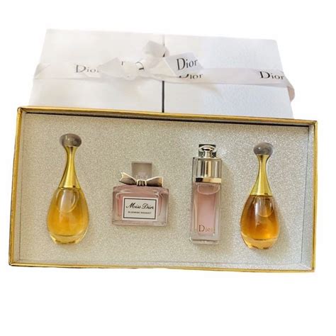 christian dior miniature perfume set|dior mini fragrance gift set.